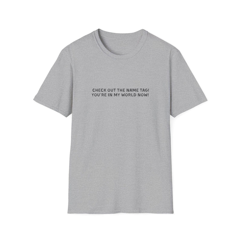 Happy Gilmore Check Out The Name Tag T Shirt Funny 90_s Retro Movie Quote Tee